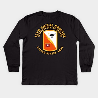 15th Signal Brigade - SSI X 300 Kids Long Sleeve T-Shirt